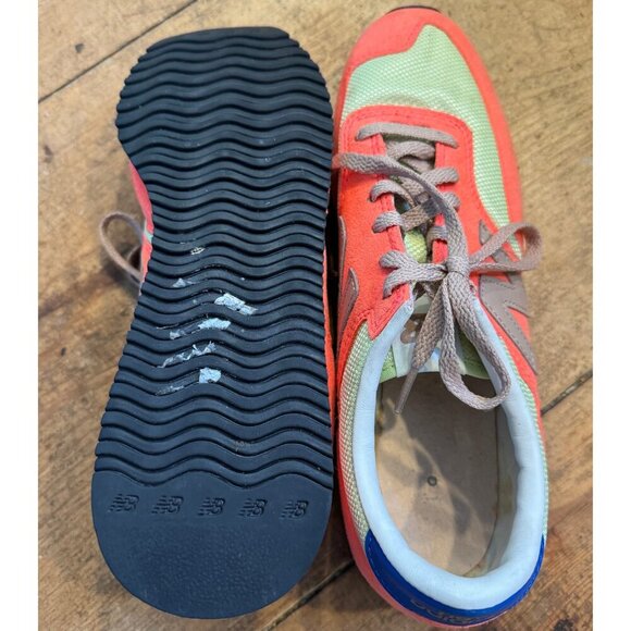 New Balance 620 Retro Sneakers Coral Neon Yellow Sz 8.5 - Picture 8 of 9